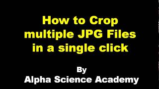 How to crop multiple JPG files offline Net Worth