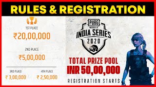 Pubg Mobile India Series 2020 || Rules & Registration Process || Step By Step (Hindi)