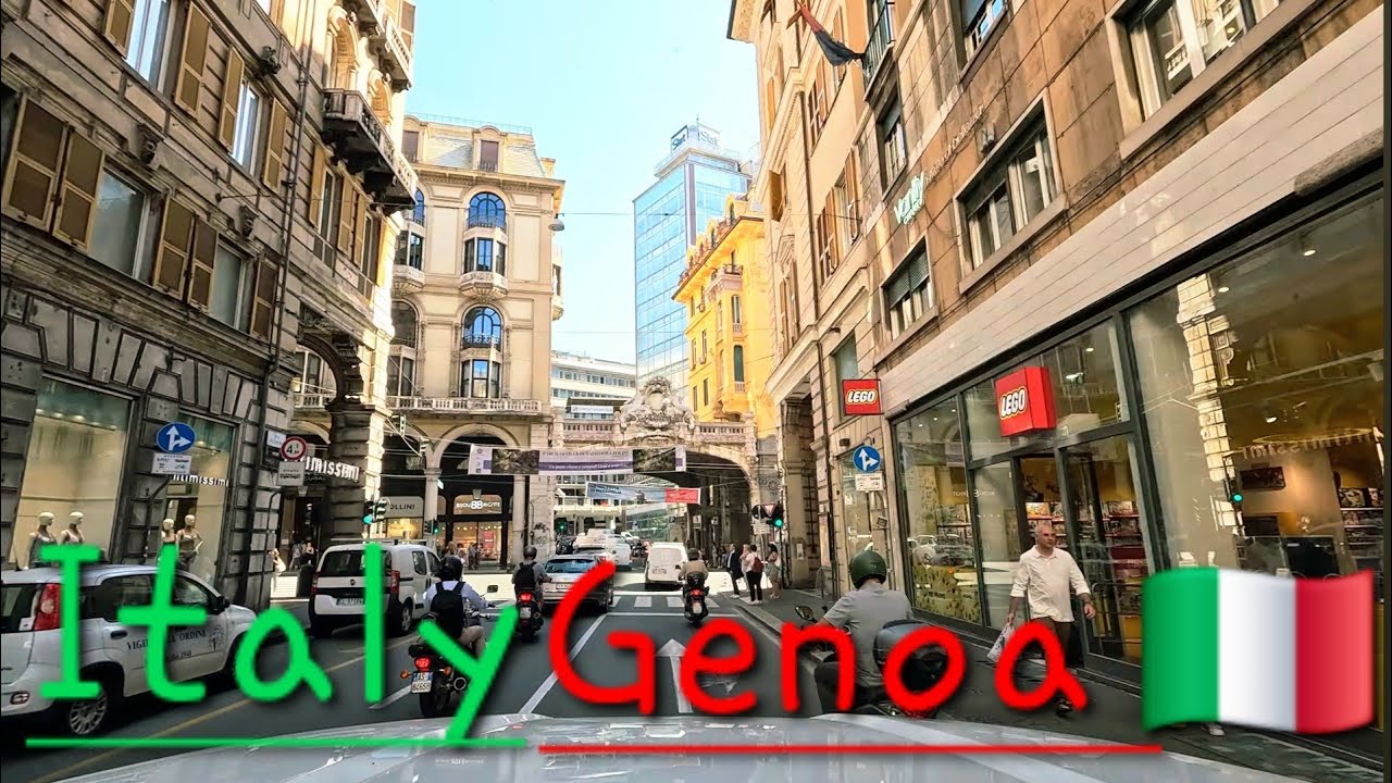 Genova Italy 🇮🇹 4K Drive
