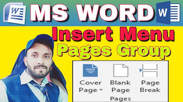 Pages group MS Word in hindi || How to use pages option Insert Tab||