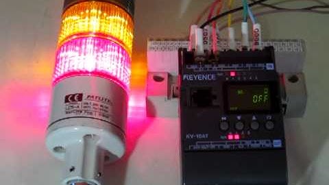 KEYENCE KV-10AT Micro PLC with a built in display function 動作確認