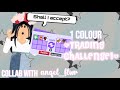 Doing the 1 COLOUR TRADING CHALLENGE! | Collab with anqel_flwr! ❄️ ForeverRoses