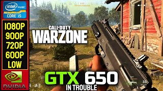 GTX 650 | Cod Warzone - 1080P - 900P - 720P - 600P - Low