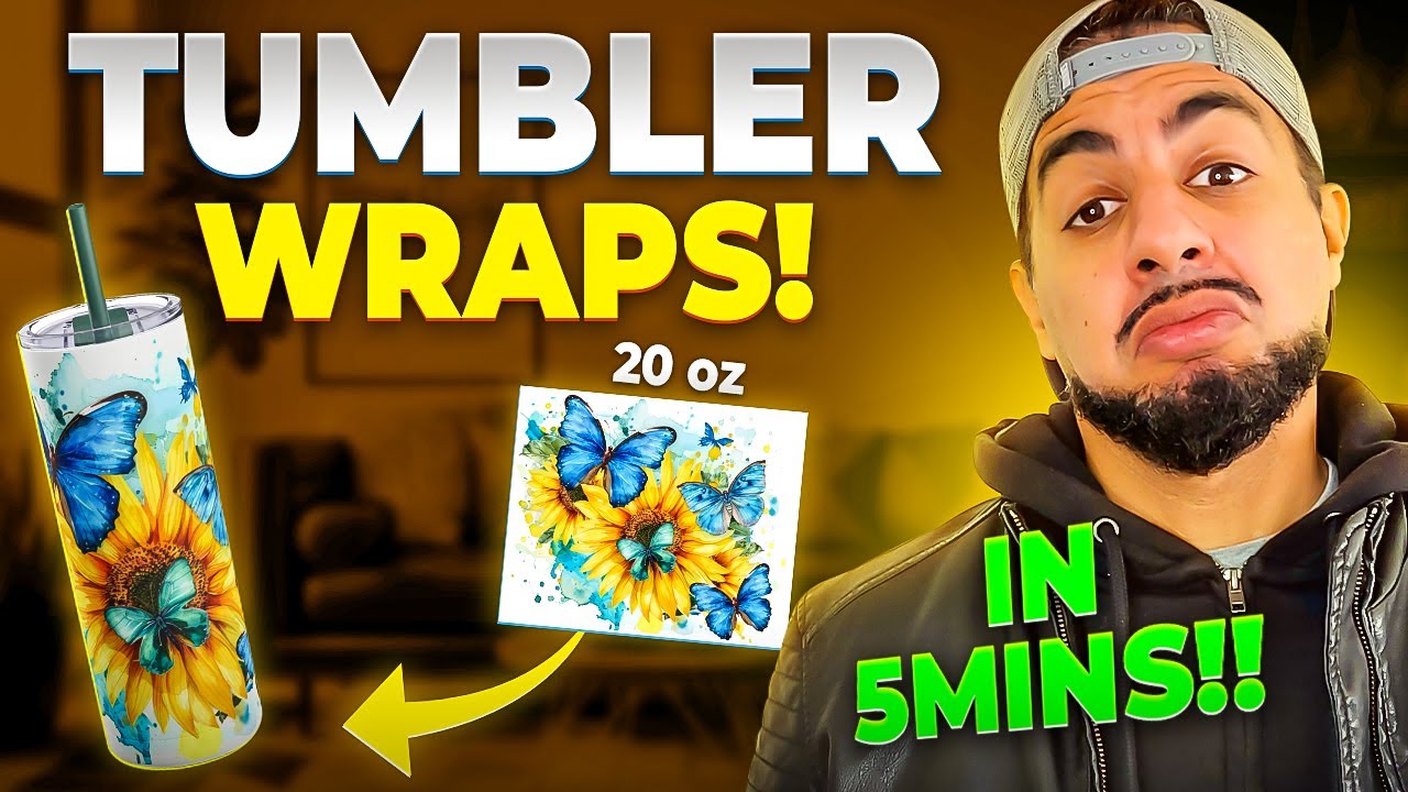 Mastering 20 oz Skinny Tumbler Wraps Templates like a Pro YouTube