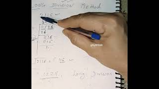 Different methods to find out square root 