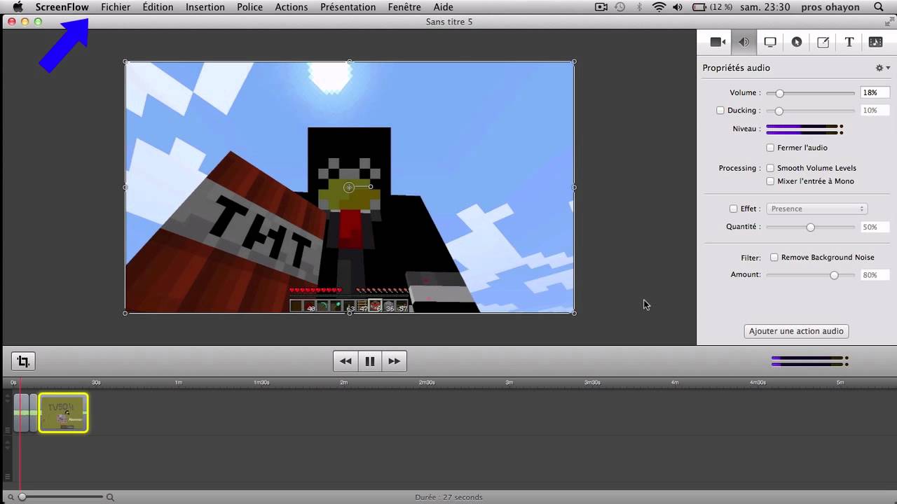 [TUTO] Faire une avance rapide avec screenflow 3.0.1 et antérieurs [FR