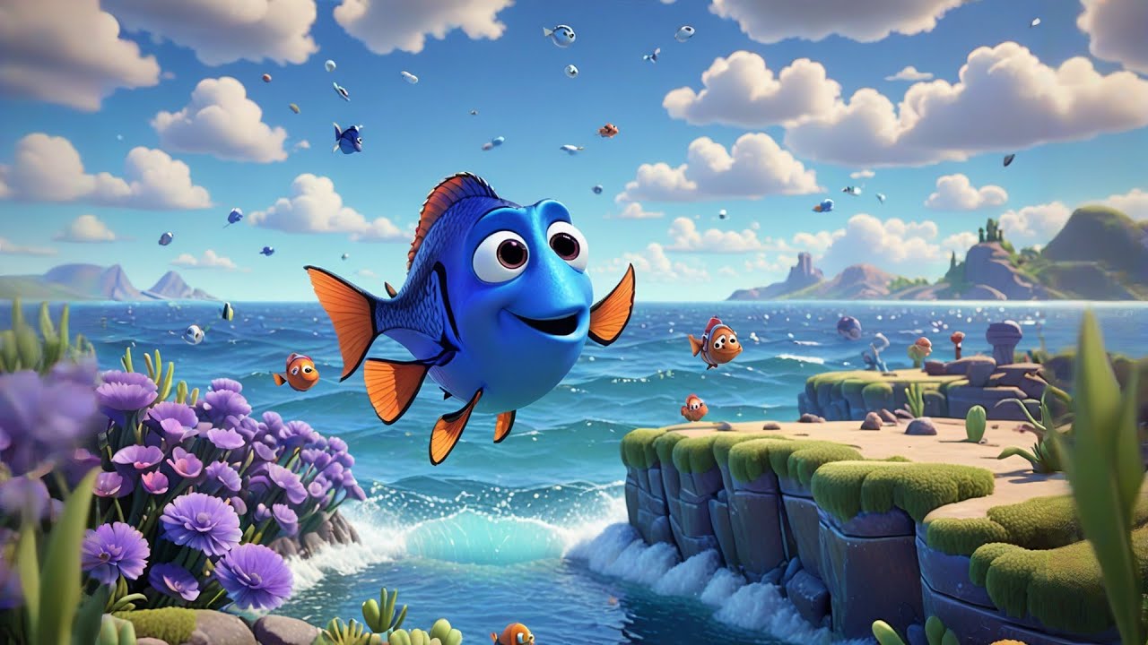 The Fish Who Wanted to Fly 🐟🕊️ | Fun Kids Story & Song | Preschool Learning Video