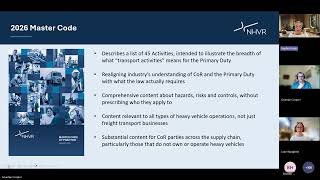 Master Code of Practice Webinar - Master Code Deep Dive Session 1