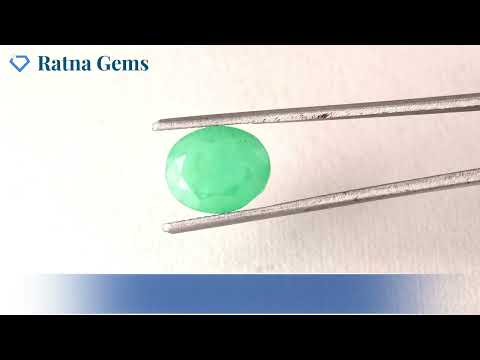 Product Video for: Brazilian Emerald 3.70 Carat (4.07 Ratti) Panna Stone — Sapota