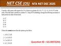 PYQ of DEC_2025 | #diskscheduling | OPERATING SYSTEM | NTA UGC NET COMPUTER SCIENCE EXAM
