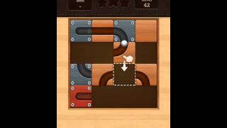 Roll the Ball slide puzzle Moving A Pack Level 42 Solution screenshot 4