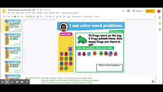 Word Problems for the Year- #3 - Google Slides