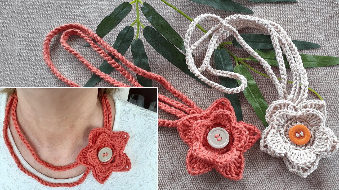 COLAR EM CROCHÊ | Passo a Passo