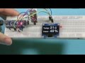 1.3 OLED самый лучший Arduino дисплей 128x64 I2C SH1106 + DHT22 RU