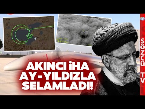 Akıncı İHA İran'da Helikopter Enkazını Buldu Van Gölü'nün Üzerinde Türk Bayrağı Çizdi!