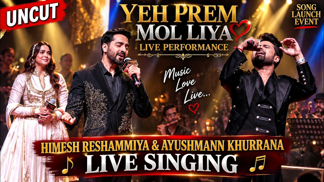 Himesh Reshammiya & Ayushmann Khurrana LIVE Singing | “Yeh Prem Mol Liya” 🎤🔥 | Song Launch