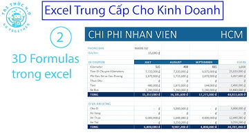 Bài 2. 3D Formulas Trong Excel - Tri Thức 4.0