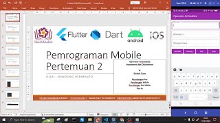Flutter pertemuan 002   Bagian 1   Operator Aritmatika