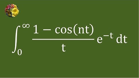 Solving improper integral using Laplace transform
