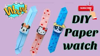 #Diypaperwatch#easycrafts# How To make paper watch at home / paper crafts easy .