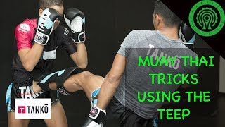 Muay Thai Tricks using the Teep in Sparring / Fighting Tutorial