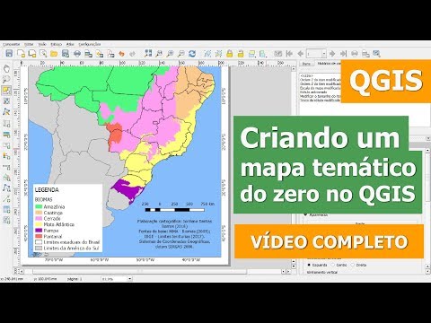 Criando um mapa temático do zero no QGIS (mapa de biomas)