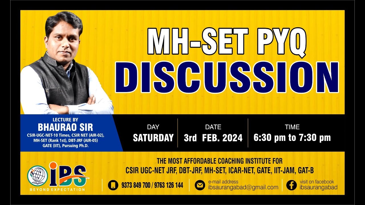 SET PYQ DISCUSSION [MH SET, GU SET, WB SET, KA SET]