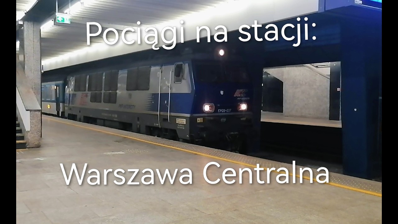 Pociągi na stacji: Warszawa Centralna