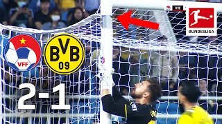 Goalkeeper Breaks The Goal?! Vietnam vs. Borussia Dortmund 2-1 | Highlights screenshot 4