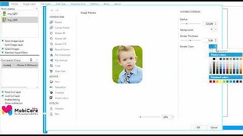 How to round corner in Photograph