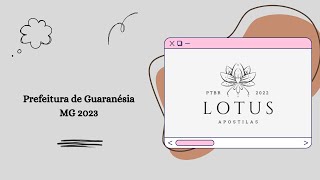 Apostila Prefeitura de Guaranesia MG 2023 Nutricionista