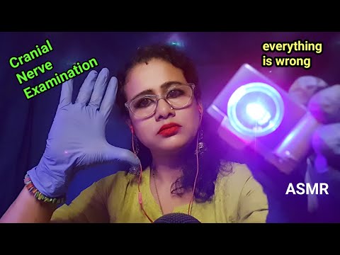 ASMR Cranial Nerve examination Everything is Wrong 🚫|doctor roleplay asmr hindi| Dearly ASMR