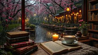 Blossom Window Café Jazz | Soft Jazz, Warm Candlelight and Blossom Views for Relaxation screenshot 4