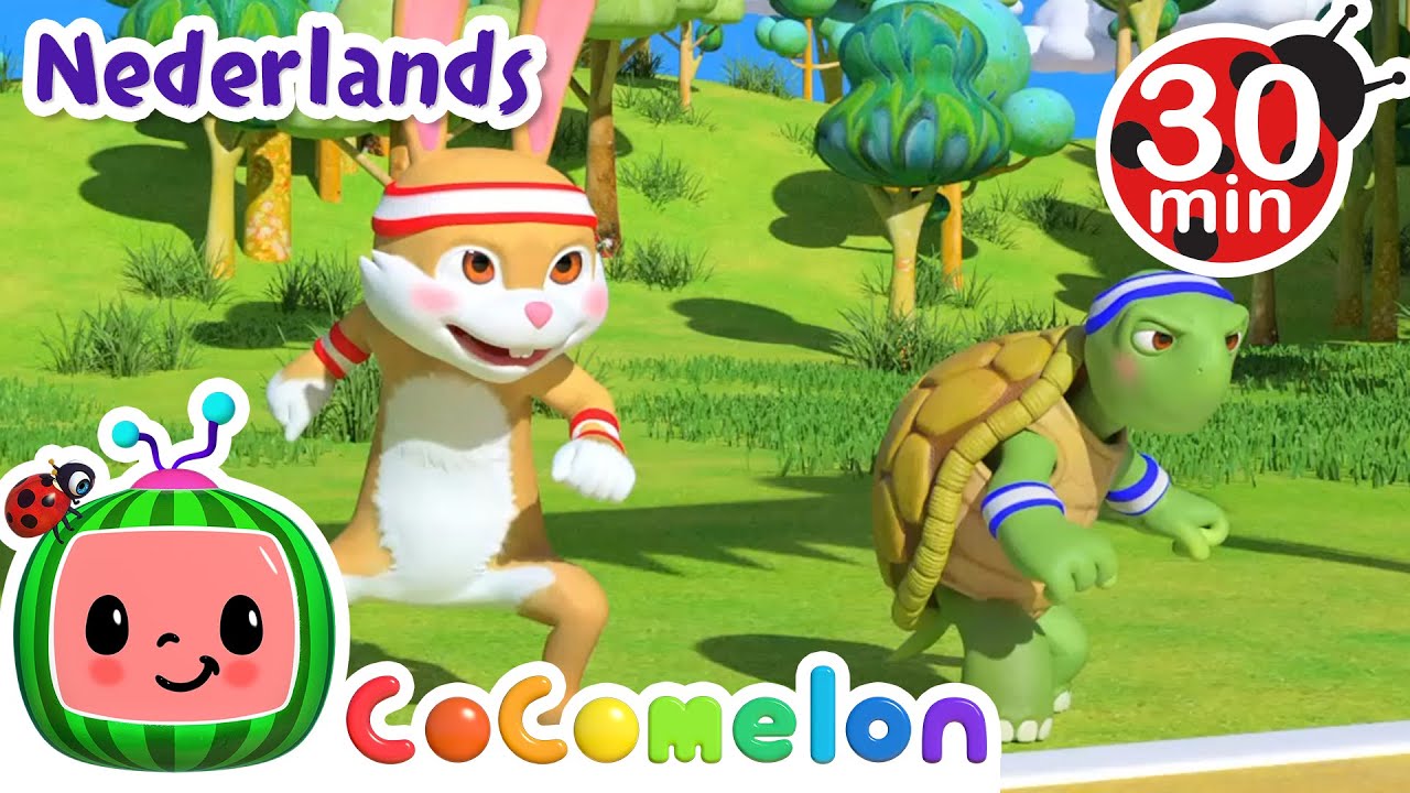 De Schildpad En Het Konijn | CoComelon Nederlands - Kinderliedjes