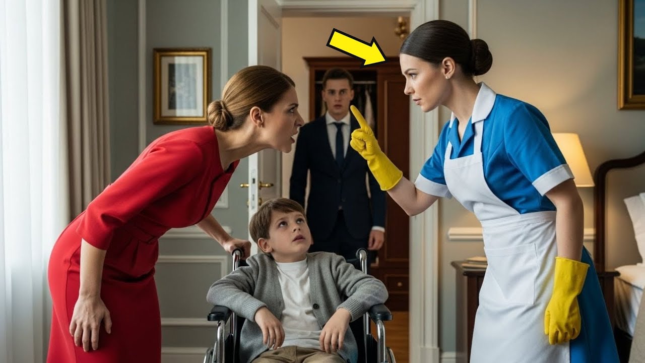 المليونير اختبأ ليرى كيف تعامل خطيبته ابنه المريض... وعاملة النظافة فعلت المستحيل...