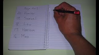 ASMR - Popular Baby Names - Australian Accent - Whispering and Writing Popular Names screenshot 5