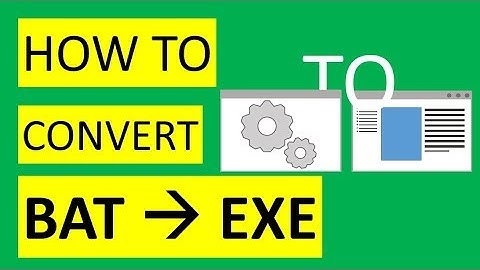 How to Convert batch file(bat file) to executable  (exe file)