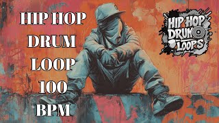 100 BPM Hip Hop Drum Backing Track | Solid Standard Groove | Royalty Free Drum Track
