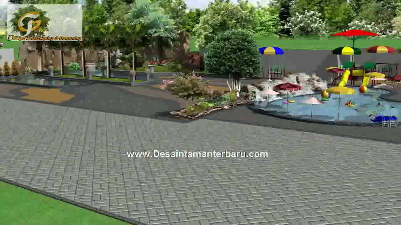 Contoh Desain Kolam 3D Desain Taman Surabaya Tukang Taman