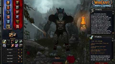 World of Warcraft : Cataclysm Alpha Character Creation Worgen