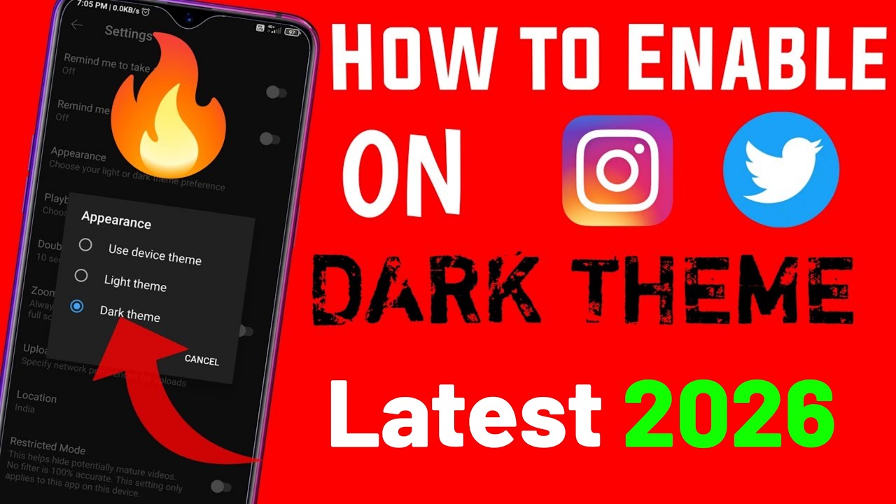 How to Enable Dark Mode on Instagram and Twitter | Dark Mode Instagram and Twitter me kaise kare