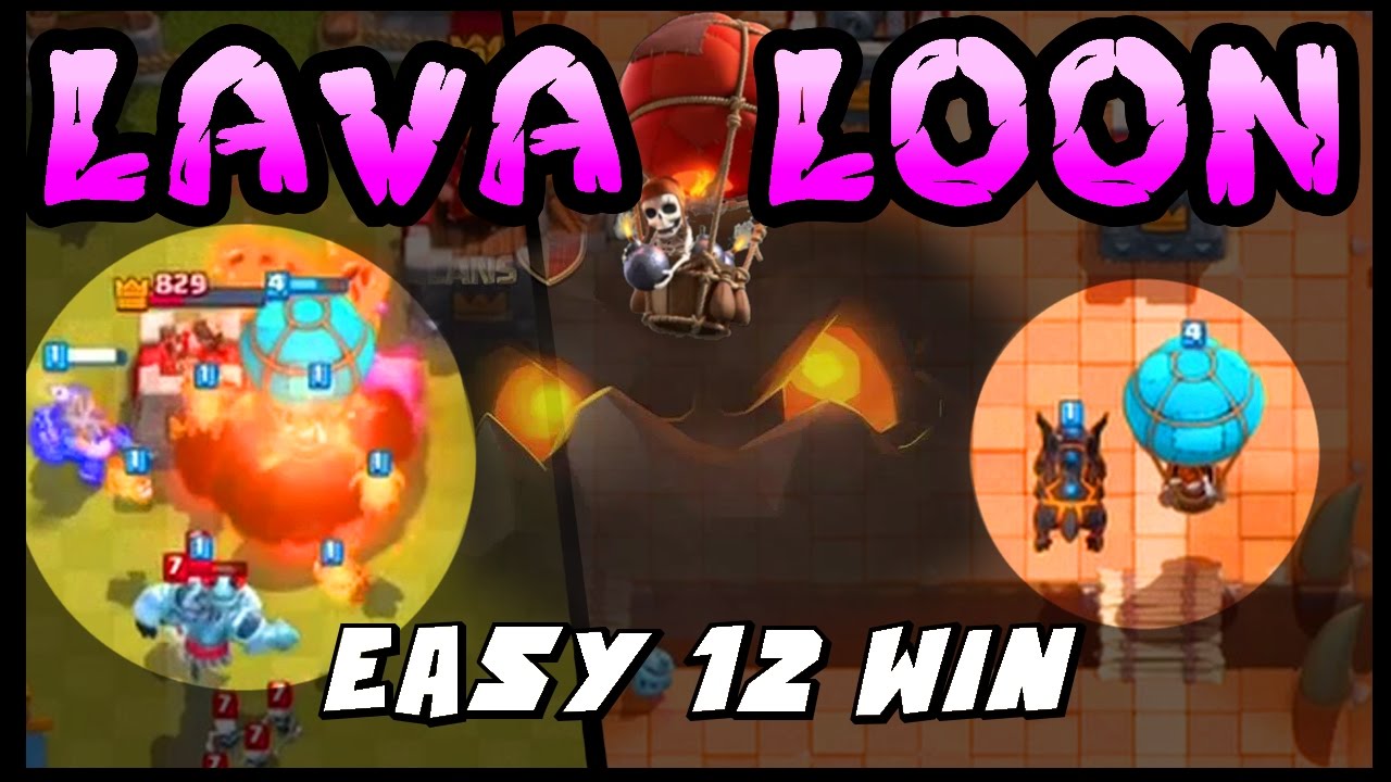 Lava Hound, Balloon Deck! Simple 12 Wins Double Elixir Challenge