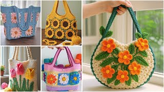 Gorgeous granny crochet 🧶 boho style bags/shoulder bag design ideas