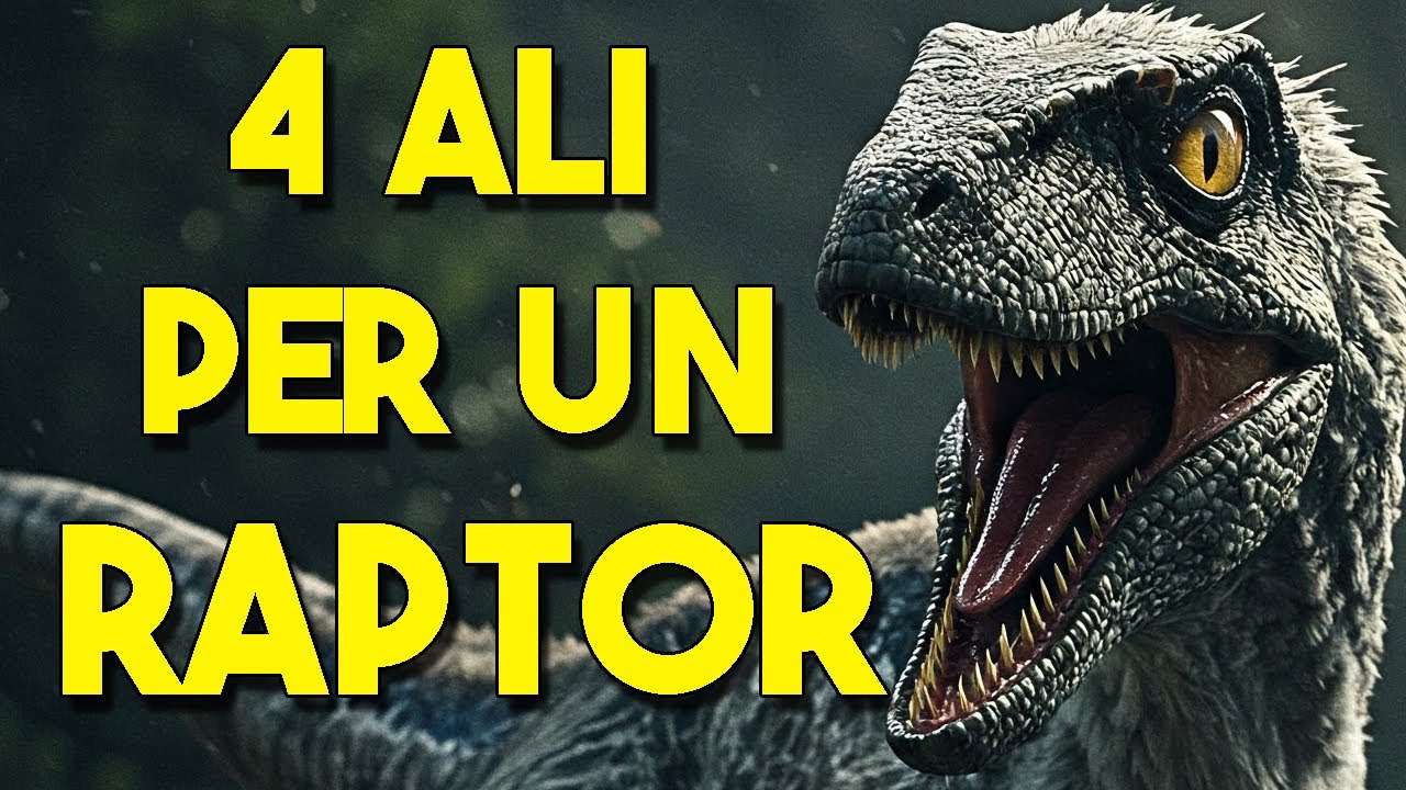 4 ALI per un Raptor, il MICRORAPTOR #jurassicworld #dinosauro # ...