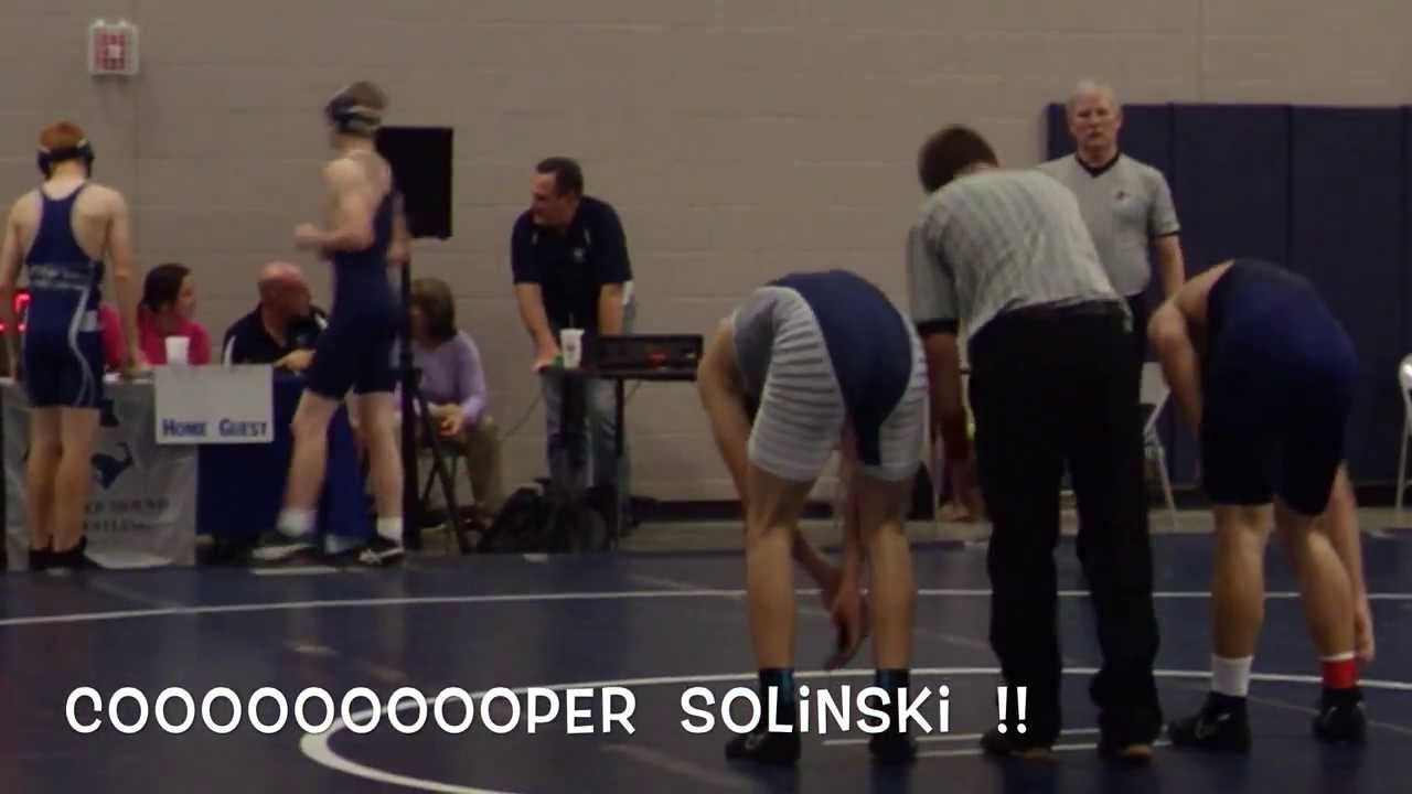 Cooper Solinski's First JV Wrestling Match