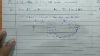 Find the L.C.M of the following  74, 96, 120