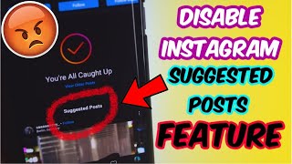 Hey guys in this video i have explained on how you can temporary
remove instagram suggested post feature from your new update was ro...