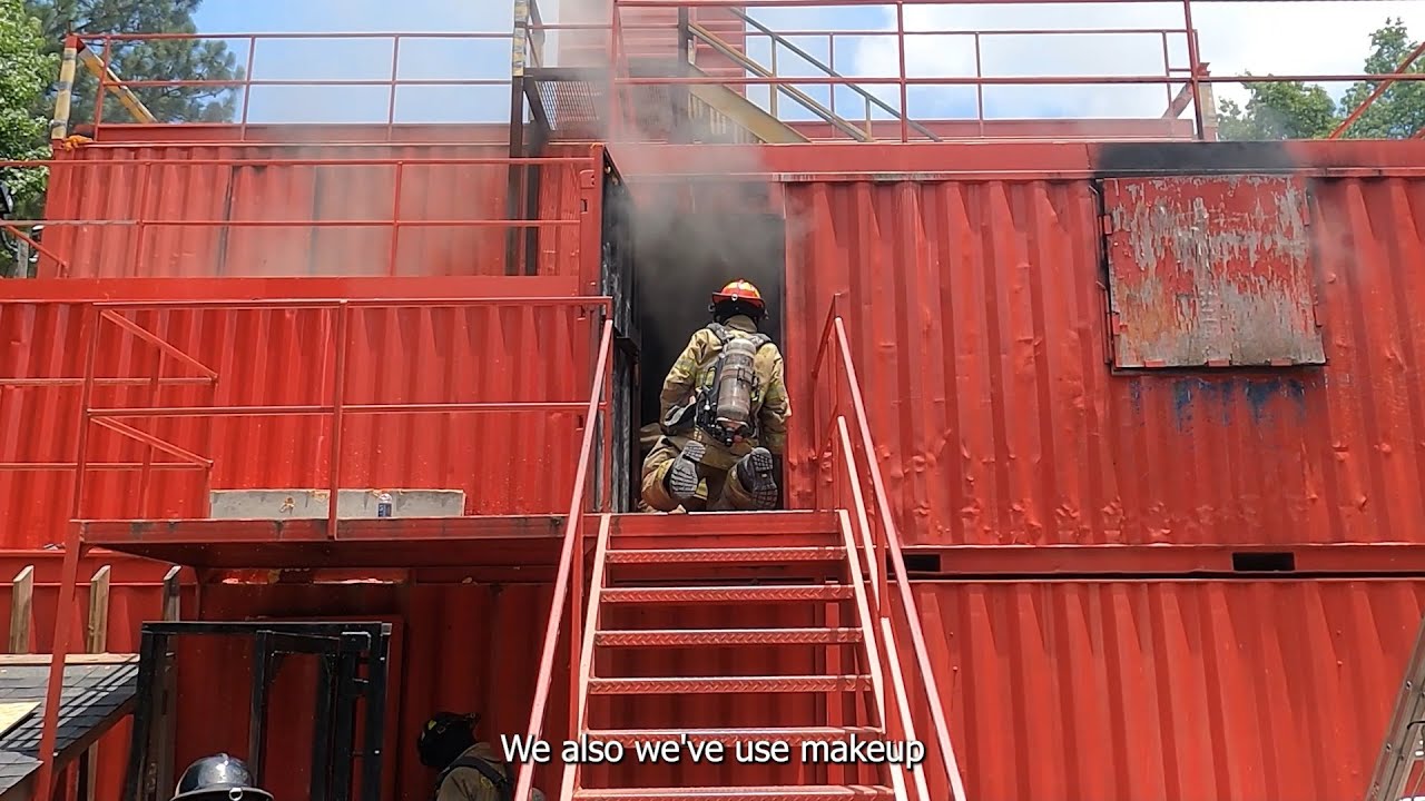 Chatham County Fire Department live fire training - YouTube