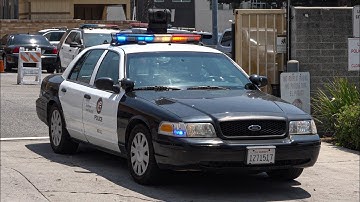 Crown Vic! LAPD Units Responding Code 3!