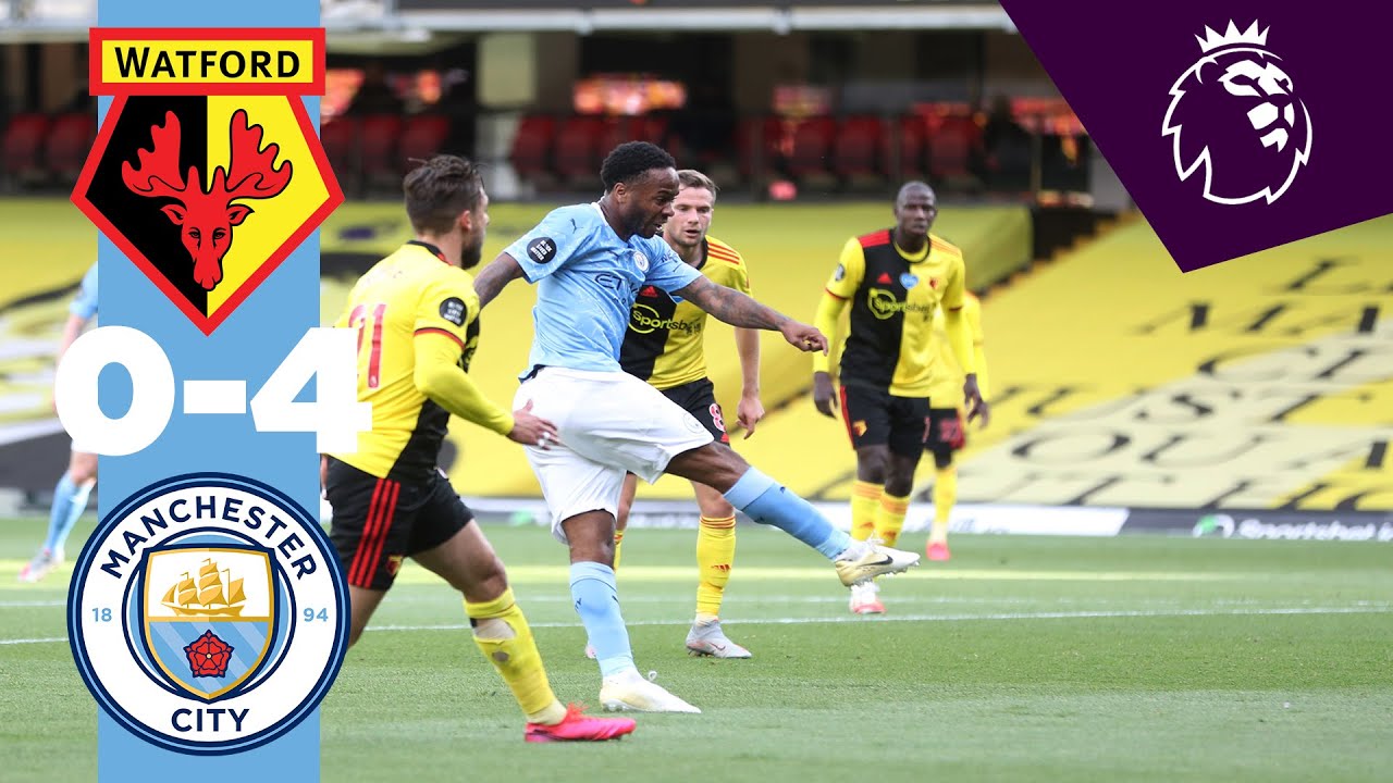 HIGHLIGHTS WATFORD 0-4 MAN CITY Sterling x2, Foden, Laporte